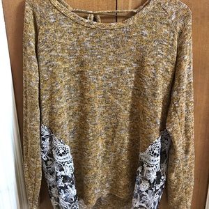 Lace Low Back Sweater